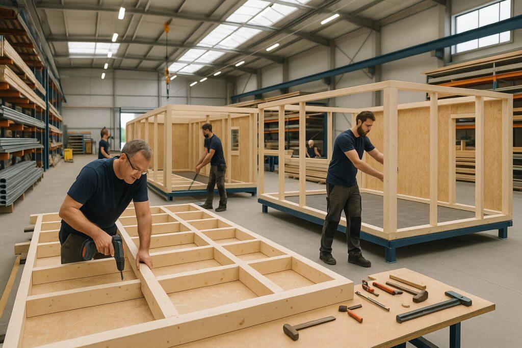 Produktion von Fertiggaragen auf über 1000 m²